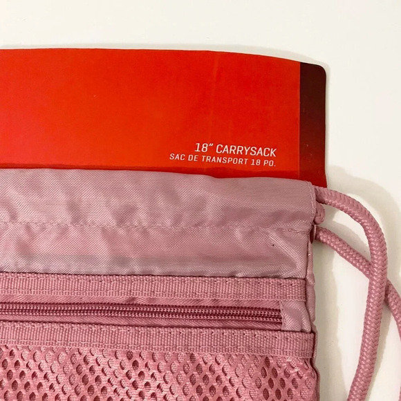 Puma Carrysack 18 x 14 Inch Large Cinch Sack Backpack Tote Bag Medium Pink - Picture 2 of 8